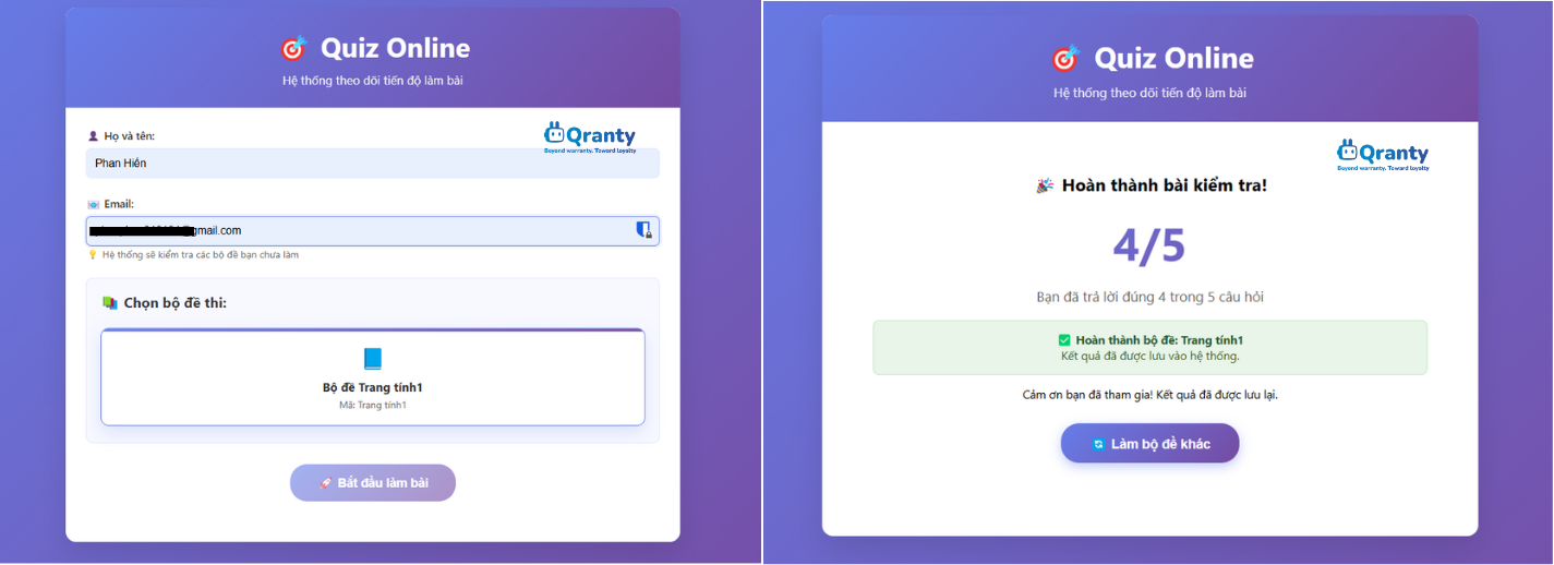 Giao diện app