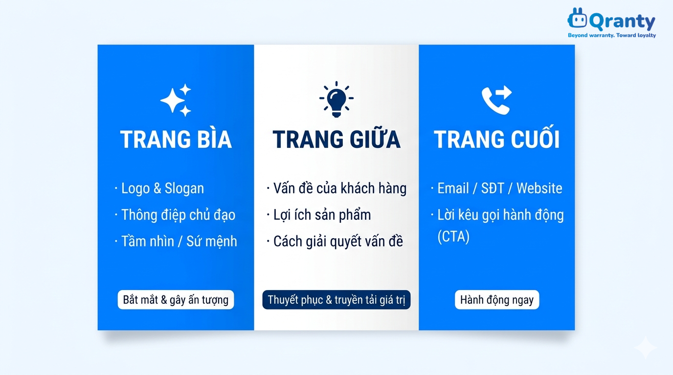 Cấu trúc 3 phần của Brochure